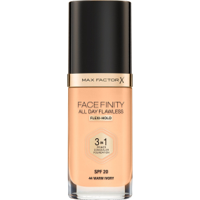 Max Factor Facefinity All Day Flawless 3v1 make-up 44 Warm Ivory 30 ml