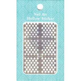 Nail Accessory Hollow Sticker šablonky na nehty multibarevné kolečka 1 aršík 129