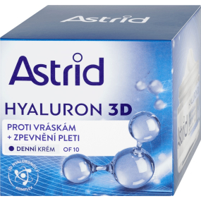 Astrid Hyaluron 3D proti vráskám + zpevnění pleti denní krém 50 ml