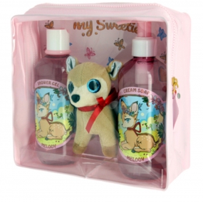 Vivian Gray Baby Melody krémové mýdlo pro děti 250 ml + sprchový gel 250 ml + plyšová hračka, kosmetická sada