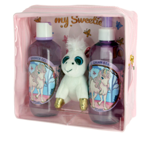 Vivian Gray Baby Pearly krémové tekuté mýdlo pro děti 250 ml + sprchový gel 250 ml + plyšová hračka, kosmetická sada