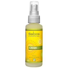Saloos Natur Aroma Airspray Lemon bytový sprej při duševní námaze, povzbuzuje mozek k vyšší aktivitě 50 ml