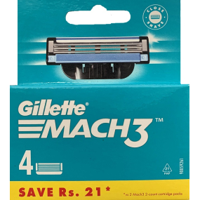 Gillette Mach3 náhradní hlavice 4 kusy, pro muže