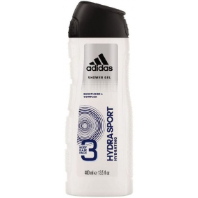 Adidas Hydra Sport sprchový gel na tělo, tvář a vlasy pro muže 400 ml