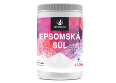 Allnature Epsomská sůl Hořčík, Síran do koupele uvolňuje svaly, odbourává stres, detoxikuje organismus 1000 g