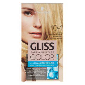 Schwarzkopf Gliss Color barva na vlasy 10-1 Ultra světle perleťová blond 2 x 60 ml