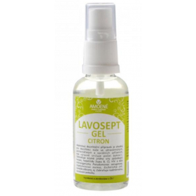 Lavosept Citron dezinfekce kůže gel pro profesionální použití více jak 75% alkoholu 50 ml rozprašovač