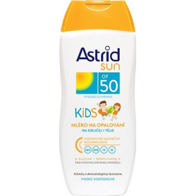 Astrid Sun Kids OF50 mléko na opalování 200 ml