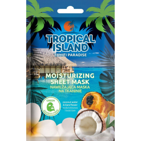 Marion Tropický ostrov Tahiti Paradise textilní pleťová maska hydratační 1 kus