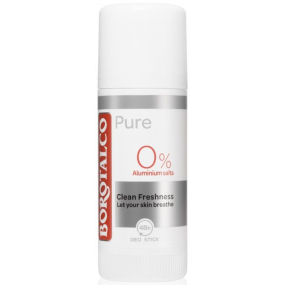 Borotalco Pure bez obsahu hliníkových solí deodorant stick unisex 40 ml