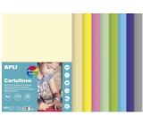 Apli Barevné papíry A4 mix pastelových barev 170 g 50 listů