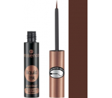 Essence Liquid Ink Eyeliner Waterproof Brown voděodolné inkoustové oční linky 02 Ash Brown 3 ml
