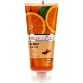 Fresh Juice Pomeranč & Skořice tělový peeling 200 ml