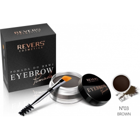 Revers Eye Brow Pomade pomáda na obočí s arganovým olejem 03 Brown 3 g