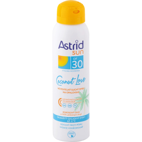 Astrid Sun Coconut Love OF30 neviditelný suchý sprej na opalování 150 ml