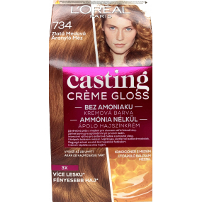 Loreal Paris Casting Creme Gloss krémová barva na vlasy 734 Zlatá medová