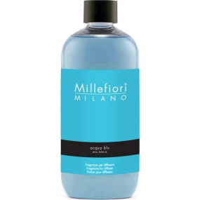 Millefiori Milano Natural Acqua Blu - Vodní modrá Náplň difuzéru pro vonná stébla 500 ml