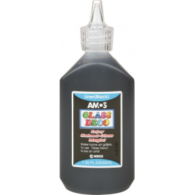 Amos Glass Deco Kontura k barvám na sklo černá 40 ml