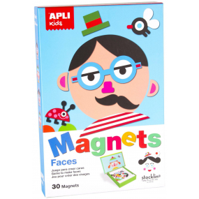 Apli Edukační hra s magnety - Tváře 30 magnetů věk 3+