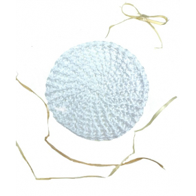 Bavlněný znovupoužitelný odličovací tampon bílý 7,5 - 8 cm 1 kus
