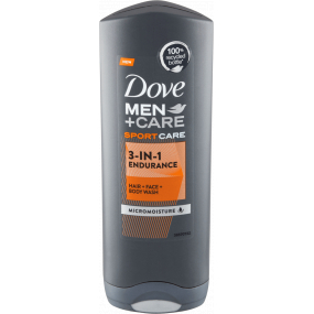 Dove Men + Care Sportcare 3v1 Endurance sprchový gel pro muže 250 ml