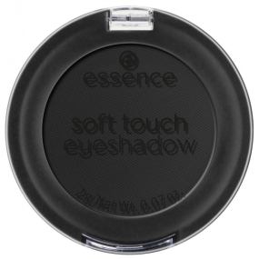 Essence Soft Touch mono oční stíny 06 Pitch Black 2 g