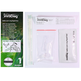 Wellion VivaDiag Rapid SARS-COV-2 AG Antigenní výtěrový test Covid-19 z kraje nosu (i pro děti) 1 kus