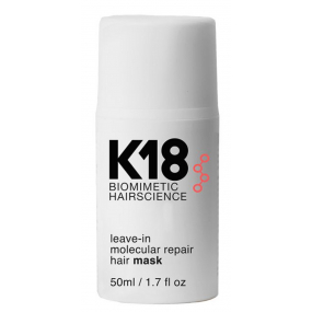 K18 Molecular Repair Hair Mask bezoplachová maska na vlasy pro poškozené vlasy působí během pouhých 4 minut 50 ml