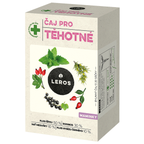 Leros Čaj pro těhotné bylinný čaj pro doplnění pitného režimu nastávajících maminek 20 x 2 g