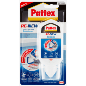 Pattex Re-New obnovovač silikonu na spáry v tubě Bílý 80 ml