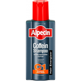 Alpecin Energizer Coffein C1, Kofeinový šampon stimuluje růst vlasů, zpomaluje dědičné vypadávání vlasů 375 ml
