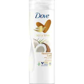 Dove Restoring Ritual Care Kokos tělové mléko s kokosovým olejem a mandlovým mlékem 400 ml