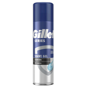 Gillette Series Cleansing gel na holení s dřevěným uhlím pro muže 200 ml