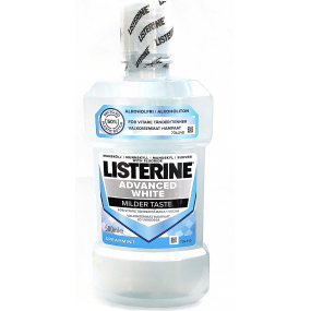 Listerine Advanced White Milder Taste Spearmint ústní voda s bělicím účinkem 500 ml