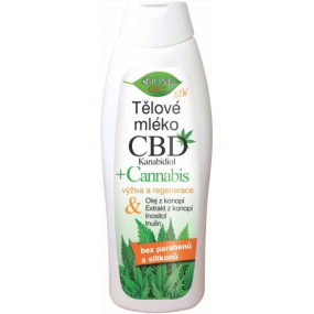 Bione Cosmetics CBD Kanabidiol tělové mléko pro všechny typy pokožky 500 ml