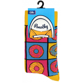 Albi Barevné ponožky univerzální velikost Donut pattern 1 pár