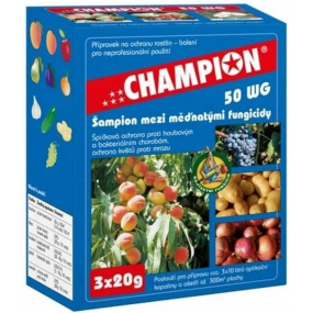 Champion 50 WG fungicidní a baktericidní přípravek na ochranu rostlin 3 x 20 g