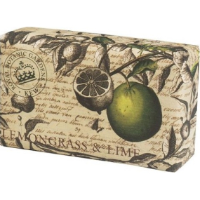 English Soap Lemongrass & Lime - Citronová tráva a limetka přírodní parfémované toaletní mýdlo s bambuckým máslem 240 g