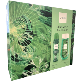 C-Thru Luminous Emerald deodorant sprej 150 ml + sprchový gel 250 ml, kosmetická sada pro ženy