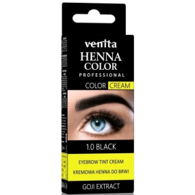 Venita Henna Color krémová barva na obočí 1.0 Černá 30 g