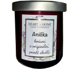 Heart & Home Sladké třešně sójová vonná svíčka se jménem Anička 110 g