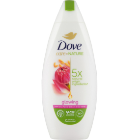 Dove Glowing Lotus Flower & Rice Water sprchový gel 225 ml