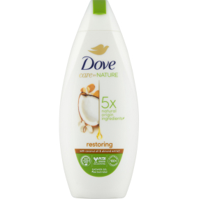 Dove Restoring Coconut oil & Almond Extract sprchový gel 225 ml