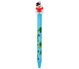 Colorino Gumovatelné pero vánoční Sněhulák světle modré modrá náplň 0,5 mm