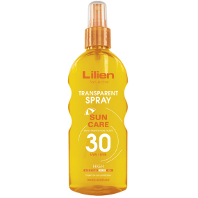 Lilien Sun Active Transparent SPF30 voděodolný sprej na opalování 200 ml