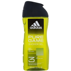 Adidas Pure Game 3in1 sprchový gel na tělo, vlasy a pleť pro muže 250 ml