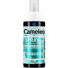 Delia Cosmetics Cameleo Spray & Go tónovací přeliv na vlasy Tyrkysový 150 ml