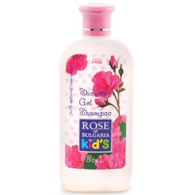 Rose of Bulgaria 2v1 sprchový gel a šampon s růžovou vodou pro děti 200 ml