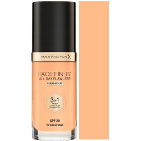 Max Factor Facefinity All Day Flawless 3v1 make-up 70 Warm Sand 30 ml