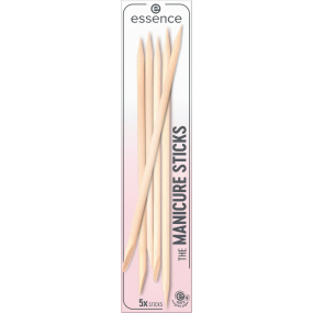 Essence Manicure Sticks tyčinky z březového dřeva na zatlačení nehtové kůžičky 5 kusů